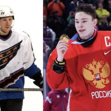 Der frühere Stürmer der Capitals und aktuelle Scout der Blackhawks, Andrei Nikolishin, bewertet Ivan Miroshnichenko, der in der ersten Runde von Capitals ausgewählt wurde