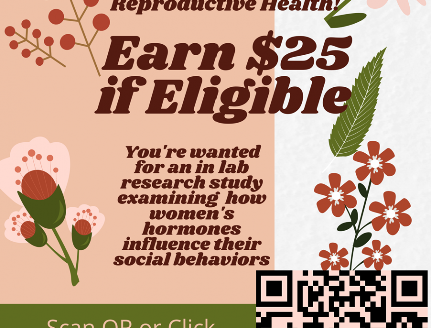 Bringen Sie die Wissenschaft der Frauengesundheit voran!  – Verdienen Sie 25 $ durch die Teilnahme an der Laborstudie