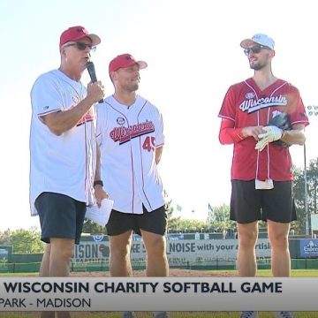 Frühere und aktuelle Badgers treten in einem B4W-Wohltätigkeits-Softballspiel gegeneinander an