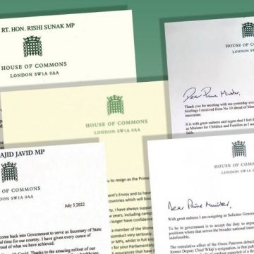 „Die aktuelle Situation ist unhaltbar“: Was Abgeordnete Boris Johnson in Rücktrittsschreiben mitteilten