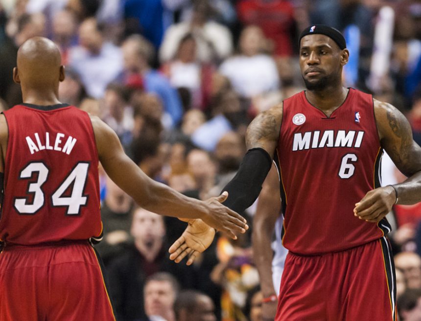 Ray Allen scheint sich in das Gespräch mit LeBron James GOAT einzumischen